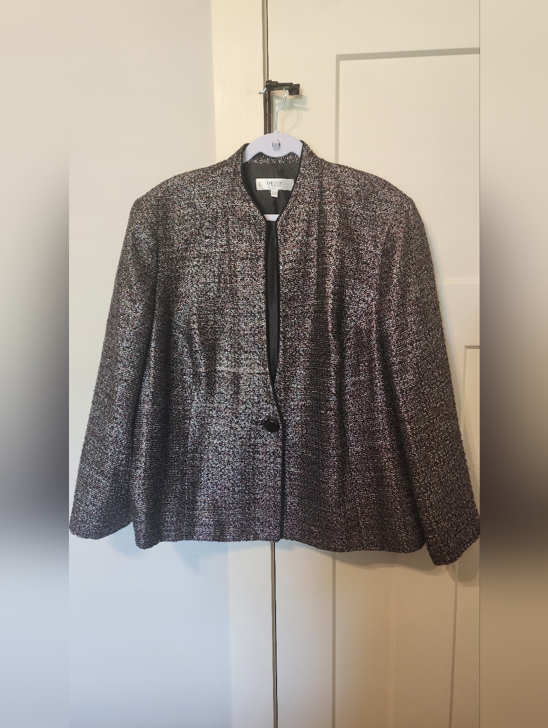 Jones Studio Separates Metallic One Button Lined Blazer 24w